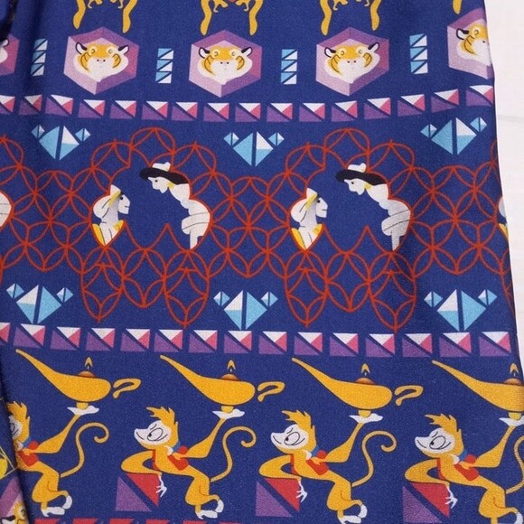 Lotus Leggings x Disney Small Aladdin Capri Length Leggings-Jasmine-Abu-Workout - Picture 5 of 6